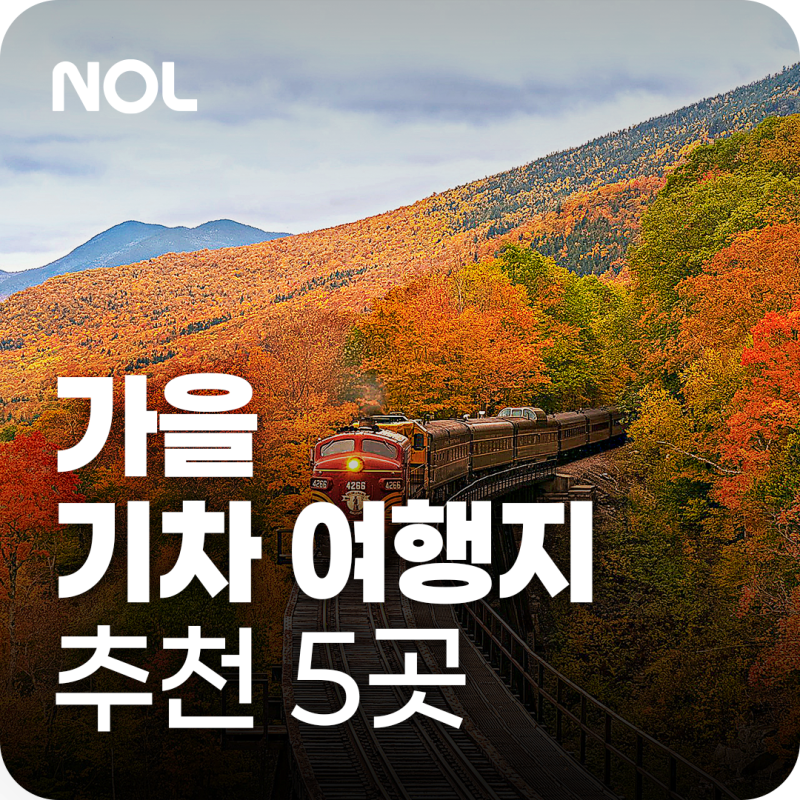 국내 기차 여행 추천 5곳, 1박 2일로 떠나기 좋은 가을 여행지 모음