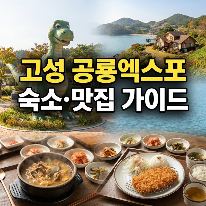 경남 고성 공룡엑스포 근처 숙소와 식당 추천 가이드