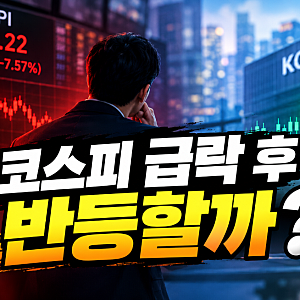 코스피 급락 후 반등할까?
