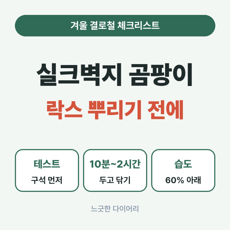 실크벽지 곰팡이 제거, 락스 뿌리기 전에 꼭 볼 3가지