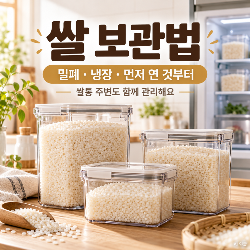 쌀 보관법과 쌀통 관리, 냉장고에 넣기 전 챙길 6가지