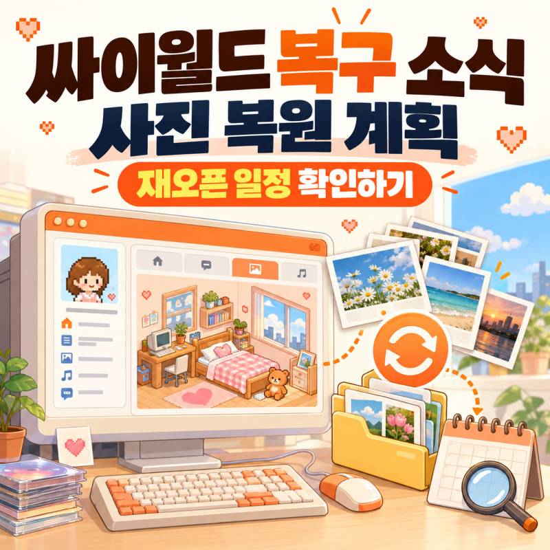 싸이월드 복구 소식, 사진 복원 계획과 재오픈 일정 확인하기