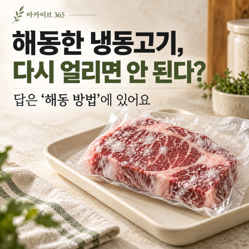 해동한 냉동고기, 다시 얼리면 안 된다? 답은 ‘해동 방법’에 있어요
