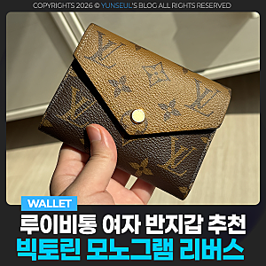 루이비통 여자 반지갑 추천 빅토린 월릿 모노그램 리버스 사용후기