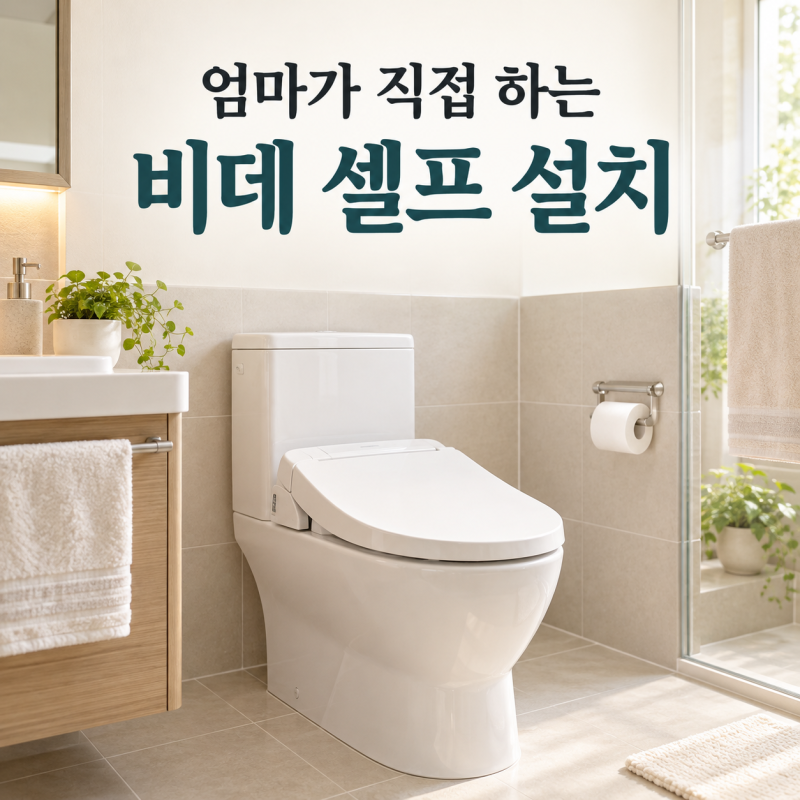 비데 셀프 설치 방법｜엄마가 직접 해본 비데 교체, 순서대로 알려드려요