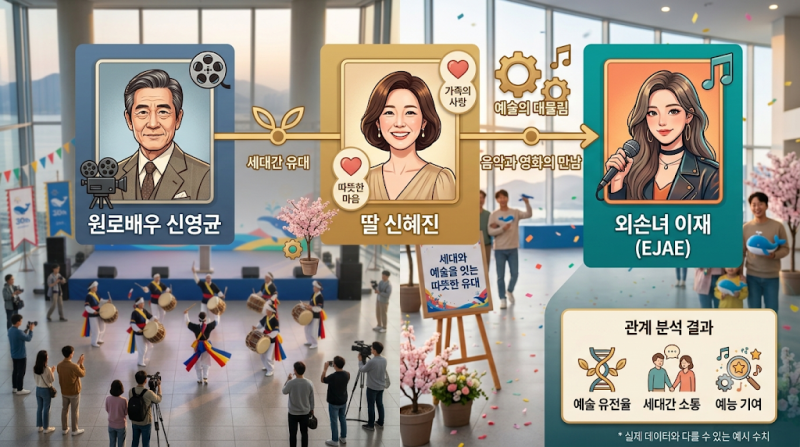 이재 외조부 신영균 누구? ‘케데헌 골든’ 이재가 백수연 찾은 이유