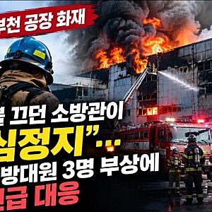 “불 끄던 소방관이 심정지”…부천 도장공장 화재, 소방대원 3명 부상에 긴급 대응