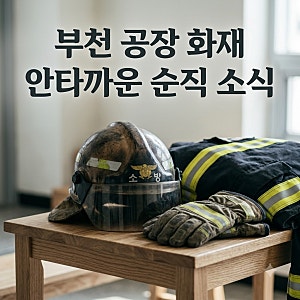 부천 공장 화재 소방관 심정지 사망 원인과 사고 경위 총정리