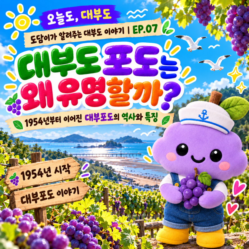 대부도 포도는 왜 유명할까? 1954년부터 이어진 대부포도의 역사와 특징