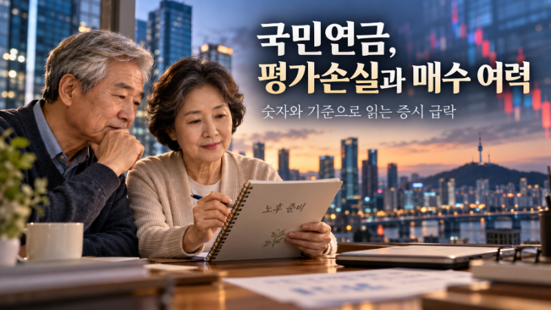 증시 급락에 국민연금도 흔들…평가손실과 매수 여력, 어떻게 봐야 할까?