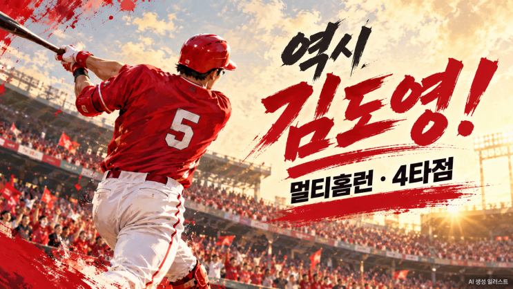 역시 <b>김도영</b>! <b>멀티홈런</b> 4타점·네일 7이닝 1실점…KIA, 준PO 첫 승으로 ....