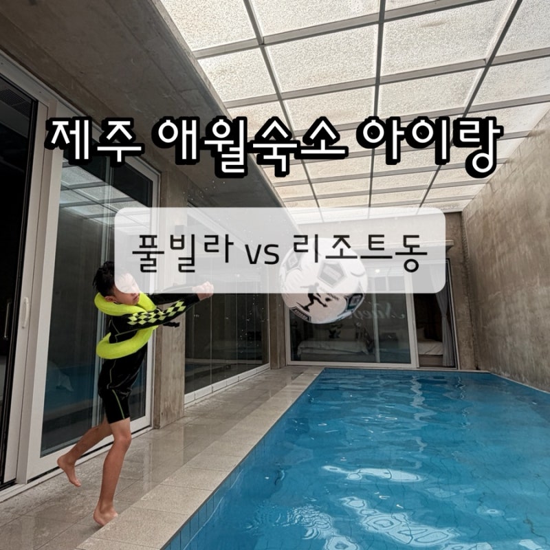 제주 애월 숙소 누에베풀빌라 vs 리조트동 둘다숙박 진짜후기