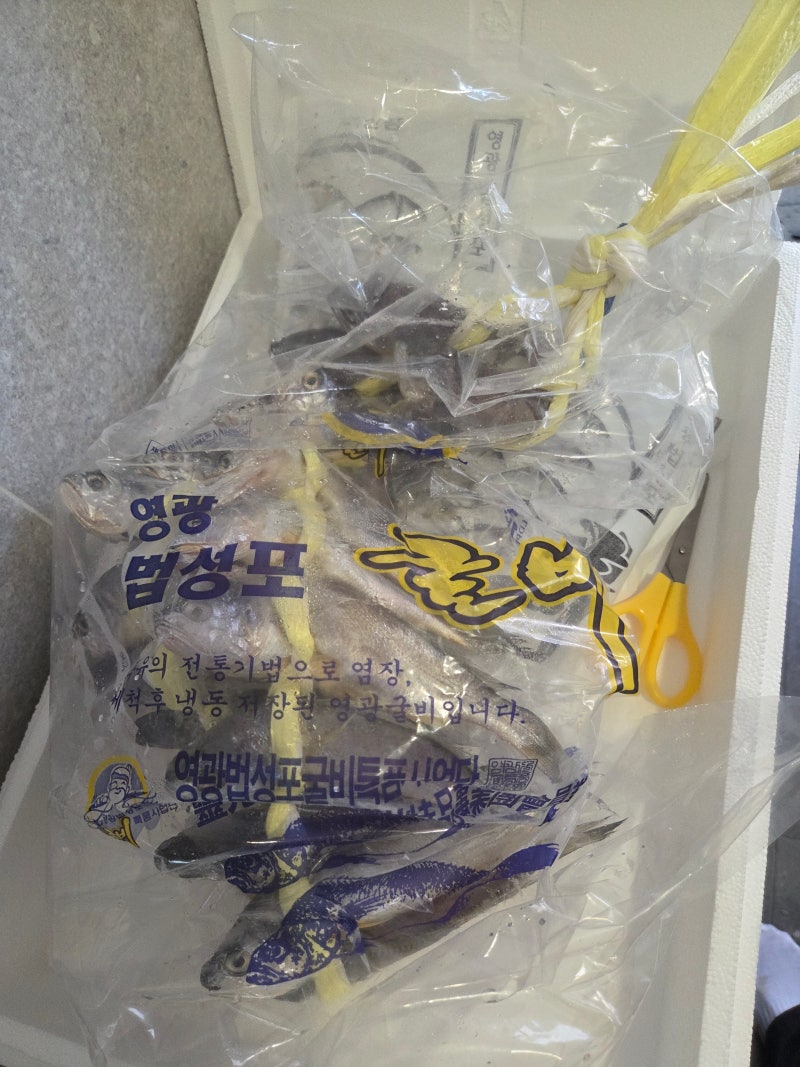 굴비 손질부터 냉동보관까지｜지느러미에 찔려본 후기