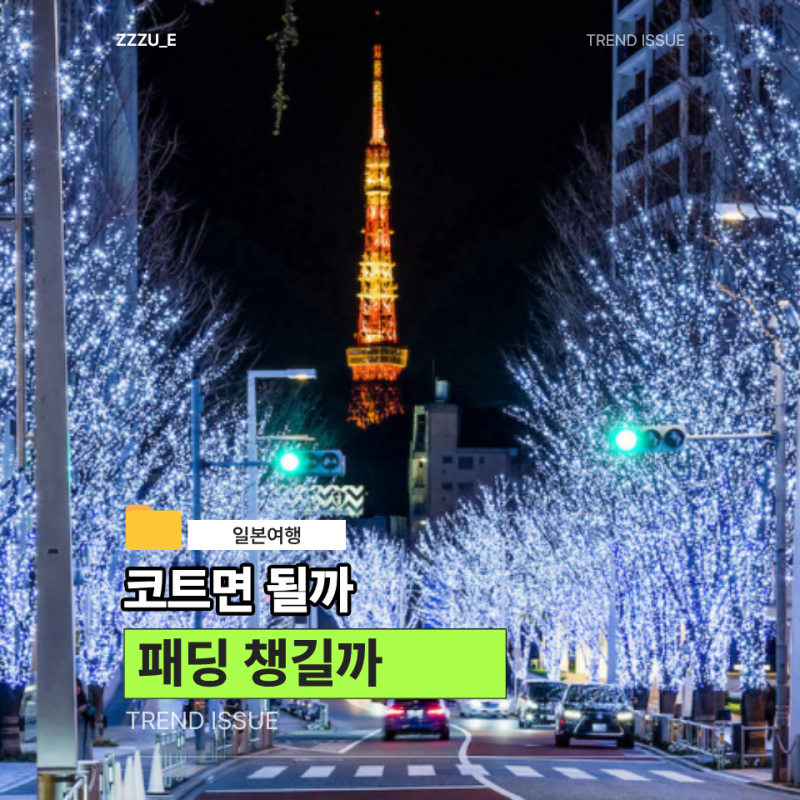 12월 도쿄 날씨 얼마나 추울까 여행 옷차림 이렇게 준비하세요
