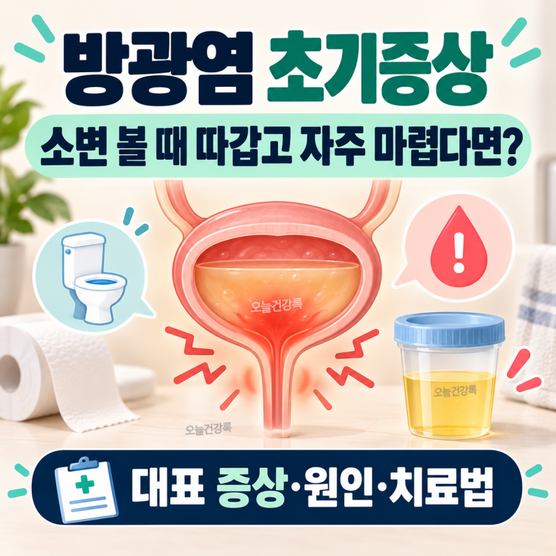 방광염 초기증상, 소변 볼 때 따갑고 자주 마렵다면?