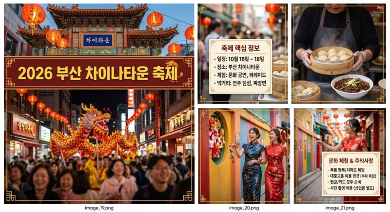 2026 부산 차이나타운 축제 총정리! 일정부터 미식 체험·주차 팁까지