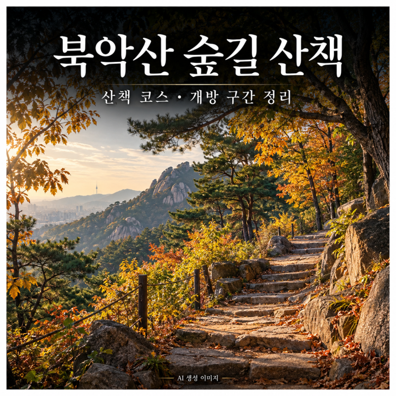 북악산 숲길 산책 코스, 삼청공원·한양도성·남서측 개방 구간 정리