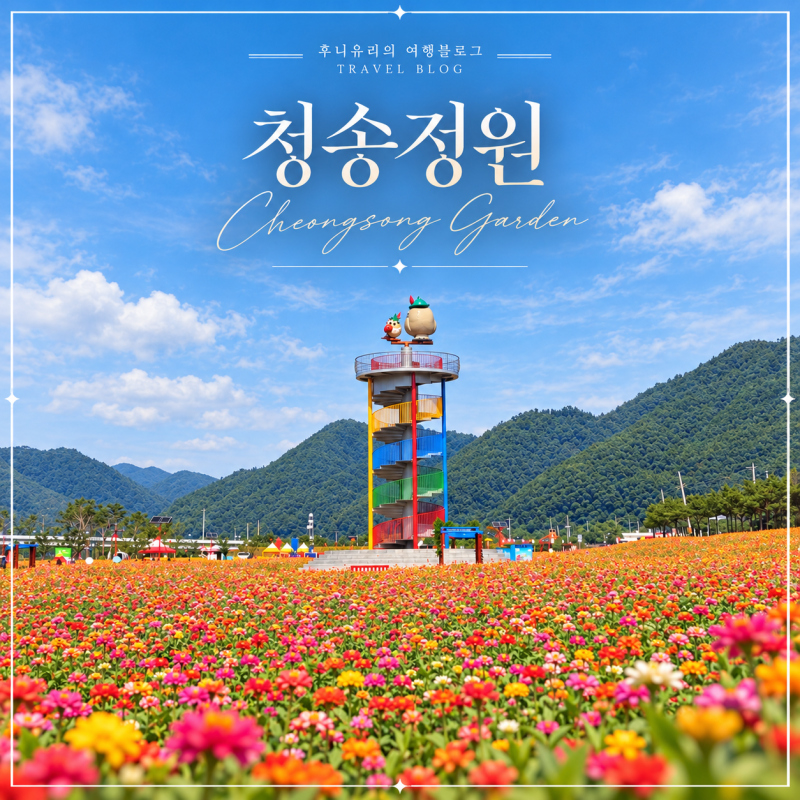 청송정원 백일홍 10월 개화상황 무료입장 주차