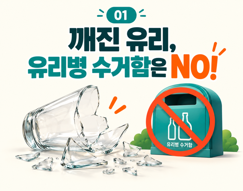 깨진 유리 버리는 법｜유리컵도 유리병 수거함에 넣어도 될까?