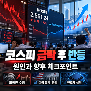 코스피 7.57% 급락 후 반등 원인, 삼성전자·SK하이닉스 주가 전망