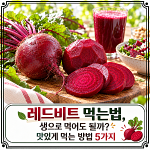 레드비트 먹는법, 생으로 먹어도 될까? 맛있게 먹는 방법 5가지