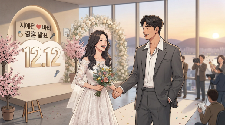 <b>바타</b><b>지예은</b> 12월 12일 <b>결혼</b>  교회 친구에서 부부로…공개 열애 8개....