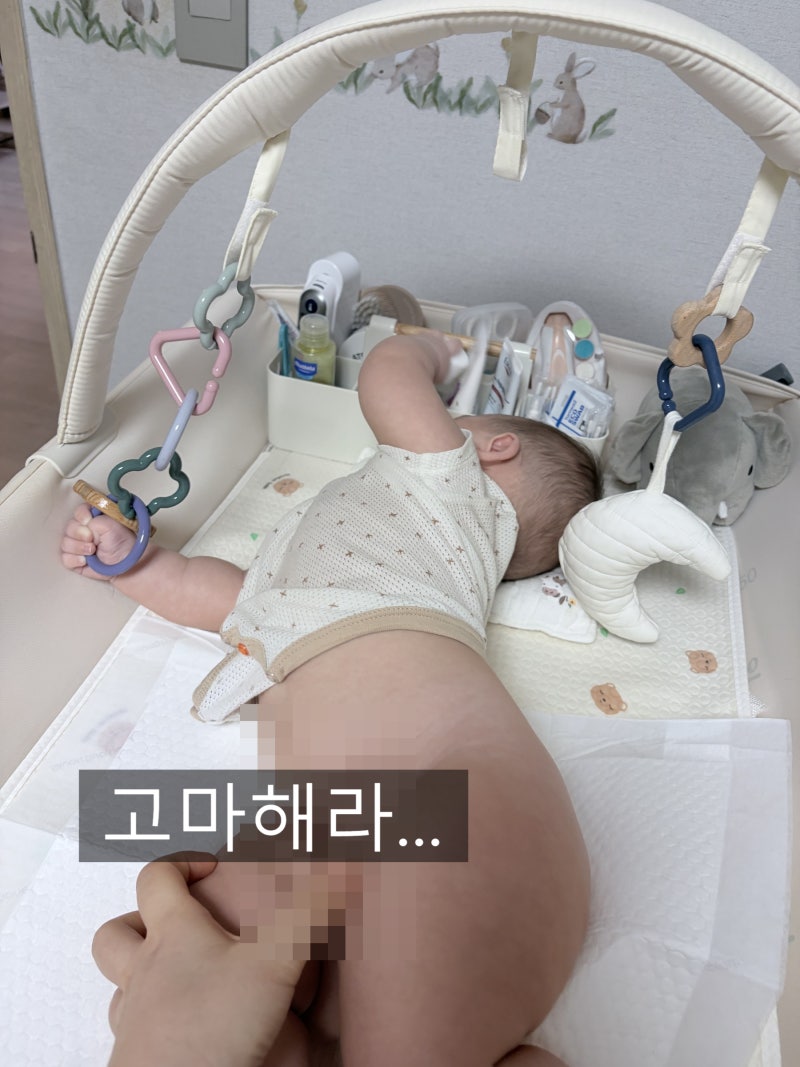 소베맘 기저귀갈이대 세팅, 출산 전 멋부린 기갈대 일주일 감 (곧 170일 방어와 함께하는 지속....