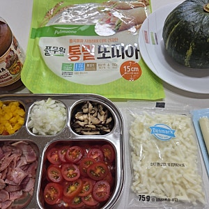 [또띠아 단호박 피자 & 또띠아 토마토 피자만들기] 아이와 함께하는 집콕 요리