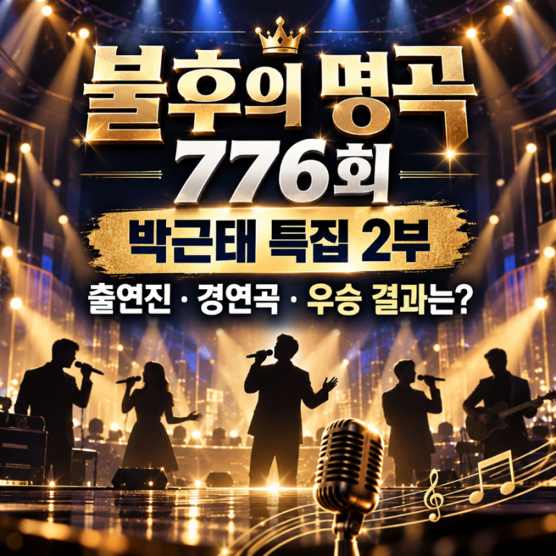 불후의 명곡 776회 출연진 총정리! 김희재·성리·에반, 박근태 편 최종 우승자는?