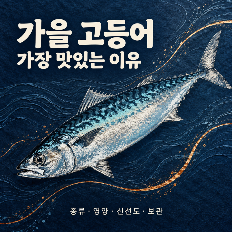 가을 고등어가 맛있는 이유｜종류·영양·고르는 법·보관법 총정리