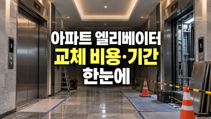 아파트 엘리베이터 교체 비용과 공사 기간: 교체 주기·시기, 대당 가격, 공사 타임라인
