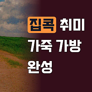 가죽 집콕취미 스프링백 만들기 DIY 키트 가방 공예 카키색 재료 팩
