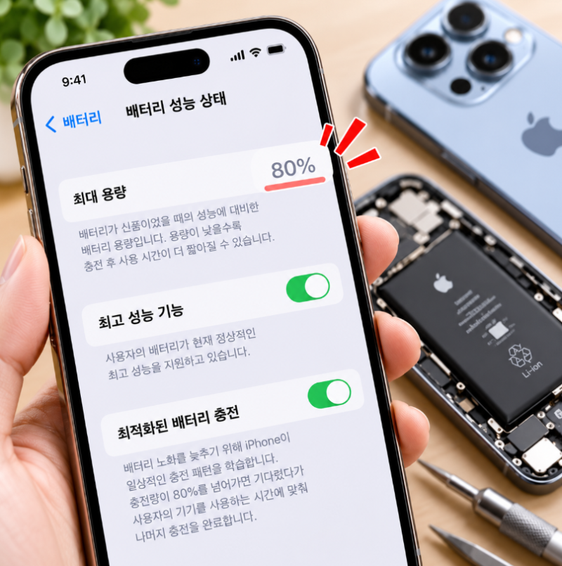 "아이폰 배터리 80% 떴다면 교체하려고?" 교체 예약 전 확인할 3가지