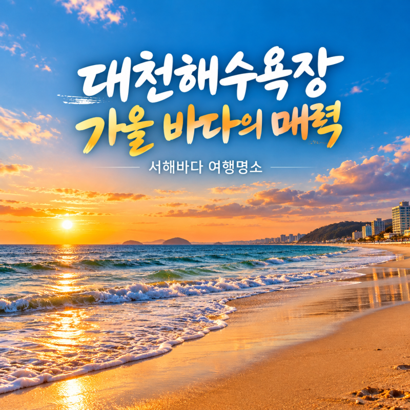 탁 트인 바다와 활기가 넘치는 충남 보령 대천해수욕장