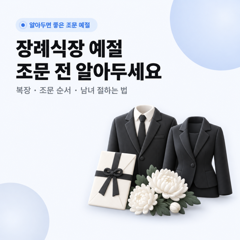 2026 장례식장 예절ㅣ절하는법 순서 남자·여자 손 위치까지