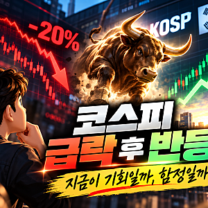 코스피 21% 급락 후 반등｜지금 저가매수 기회일까? 꼭 봐야 할 5가지 변수