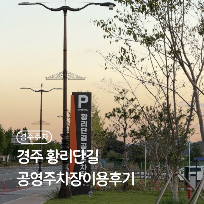 [경주] 황리단길 무료 공영주차장 이용꿀팁 위치