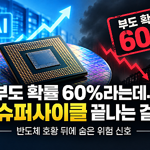 부도 확률 60%라는데… 칩 슈퍼사이클 끝나는 걸까? 반도체 호황 뒤에 숨은 위험 신호
