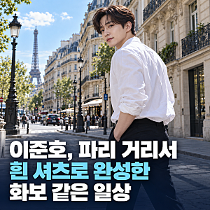 "셔츠와 재킷의 온도차" 이준호 파리 셔츠 재킷 근황 주한이국대사관 홍화연