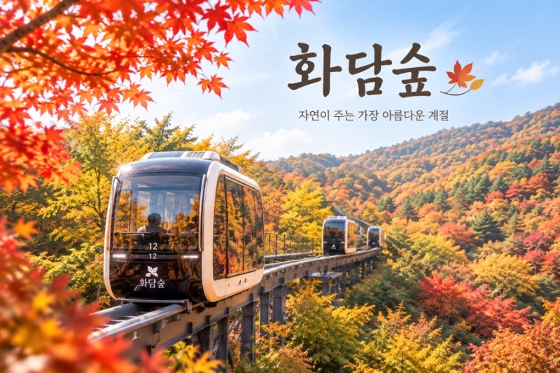 2026년 화담숲 예약 방법, 가을 단풍 모노레일 예매방법