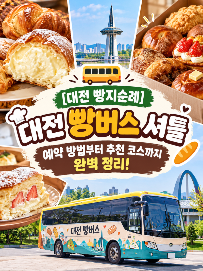 [대전 빵지순례] 대전 빵버스 셔틀 예약 방법부터 추천 코스까지 완벽 정리!