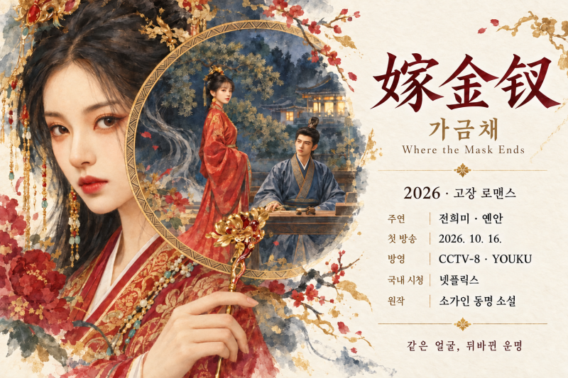 전희미·옌안 〈가금채〉 소개｜넷플릭스 신작 중드, 같은 얼굴로 뒤바뀐 두 여인의 운명