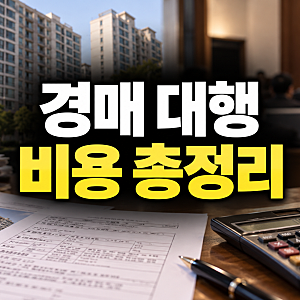 부동산 경매 대행 비용: 비용 구성 항목, 입찰 권리분석 명도 업무별 수수료