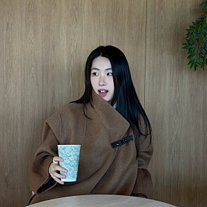 겨울 신상 신예은코트! 잇미샤 하이넥 핸드메이드 하프코트 예뻐