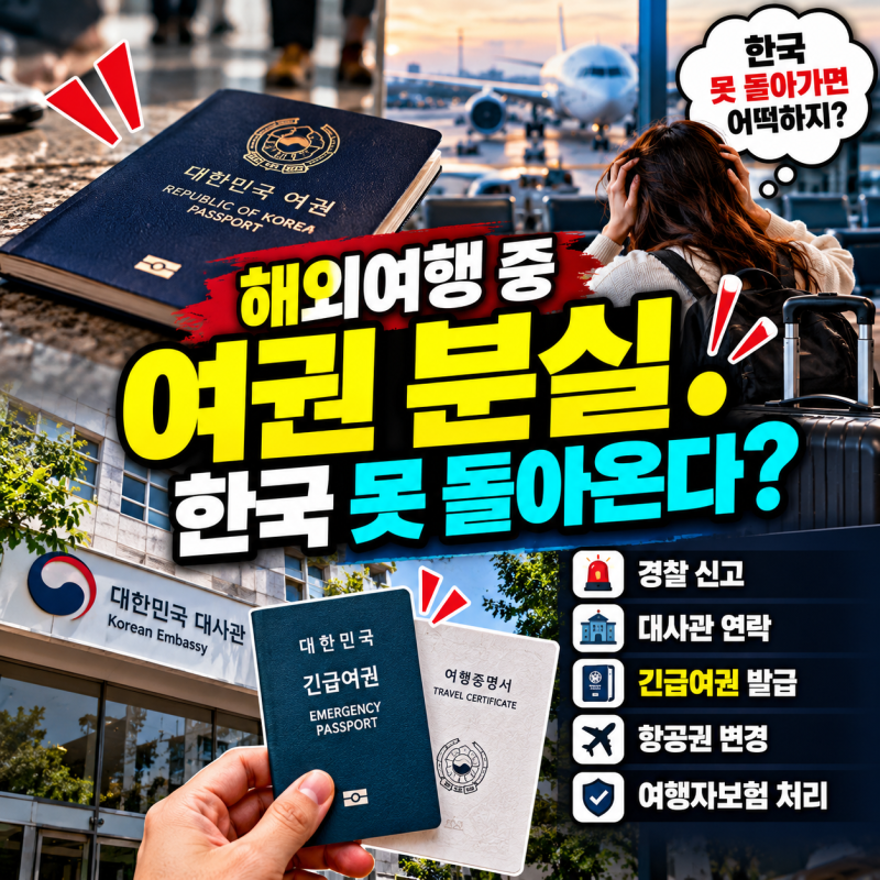 "해외여행 중 여권 잃어버리면 한국 못 돌아온다?" 긴급여권 발급부터 귀국까지 꼭 알아야 할....