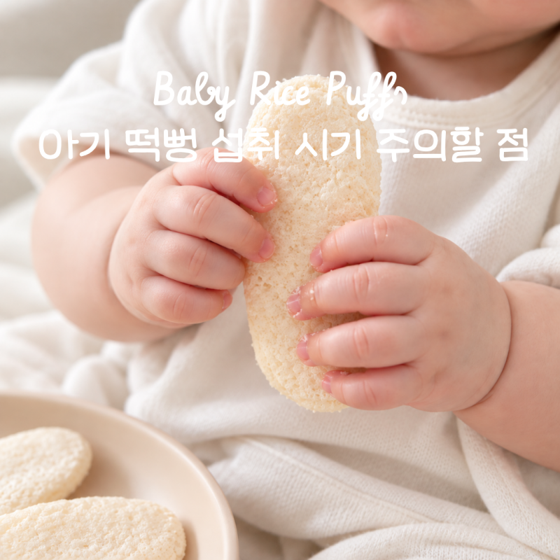 아기 떡뻥 언제부터? 6개월 아기 간식 먹는 시기와 주의사항