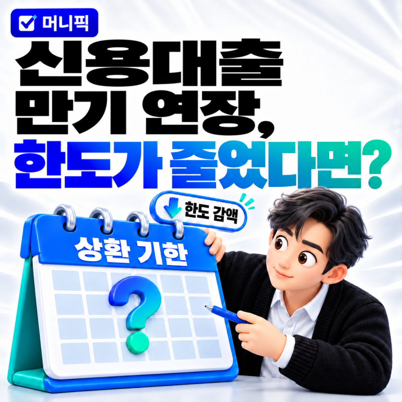 신용대출 만기 연장, 한도가 줄면 차액을 바로 갚아야 할까?