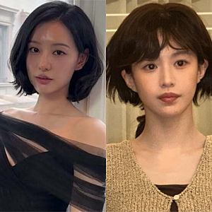 김지원 단발은 찰떡인데 고윤정은... 왜 이런 스타일을 한거야