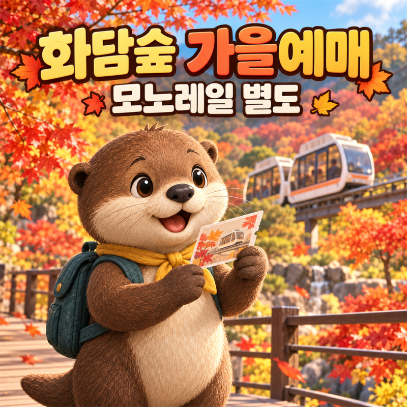 화담숲 2026 가을 예매, 입장권과 모노레일은 따로 확인하세요
