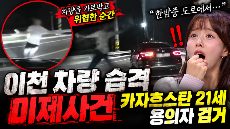 이천 차량 습격 미제사건 반전, 카자흐스탄 21세 용의자 검거…범행 이유는 차량 착각?